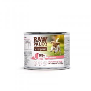 RAW PALEO DOG PUPPY PORK LAMB konservi kucēniem Cūkgaļa, jērs 200g